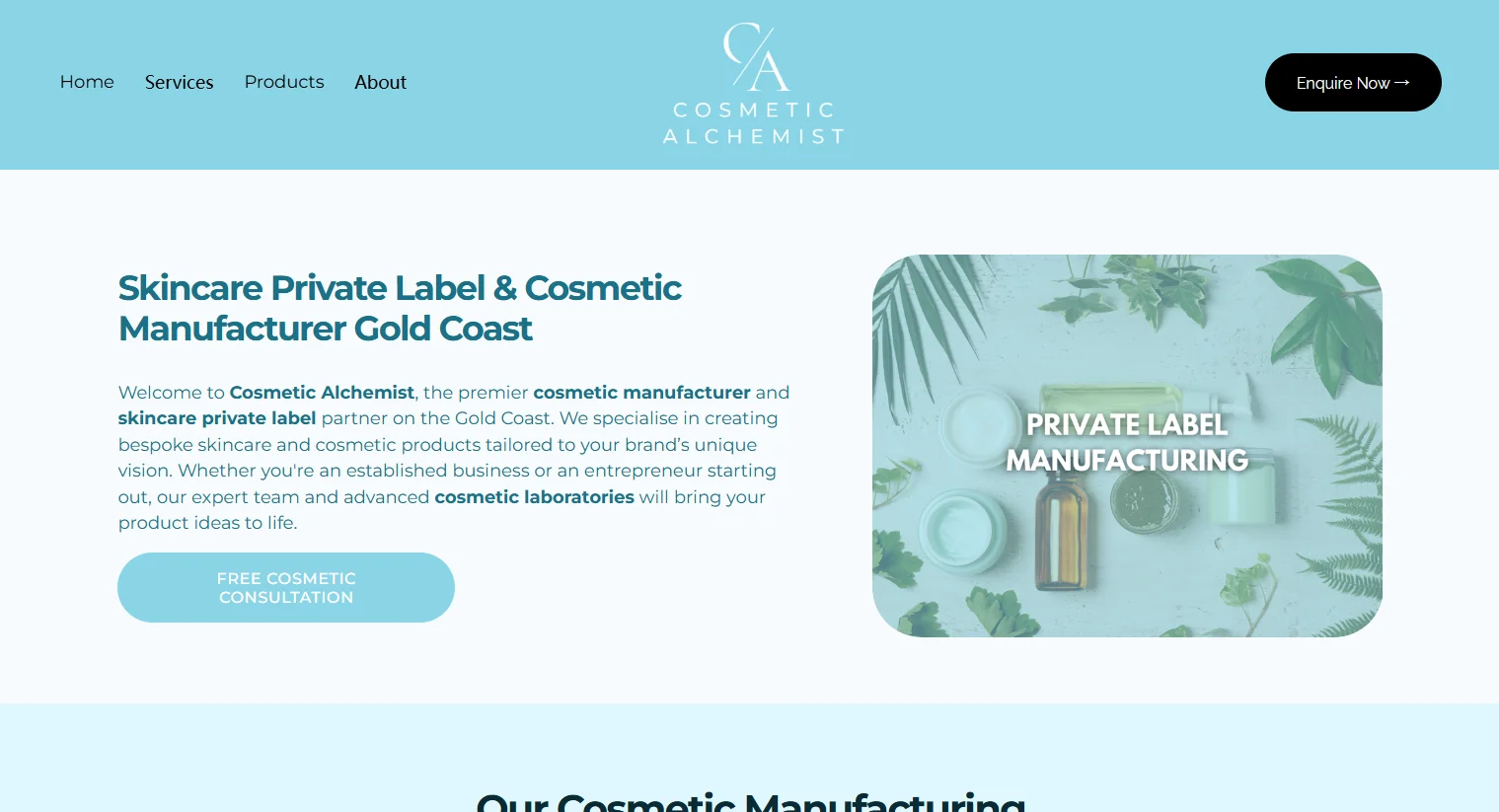 Cosmetic Manufacturers in Gold Coast
